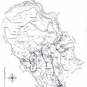 Mappa del comune di Foza